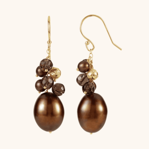Gold Pearl Earrings