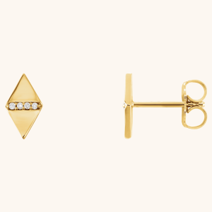 Diamond Geometric Earrings