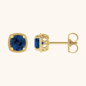 Silver and Gold Earrings blue