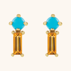 Moonstone Earrings blue