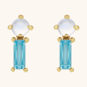 Moonstone Earrings blue