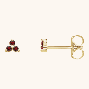 Gemstone Earrings red
