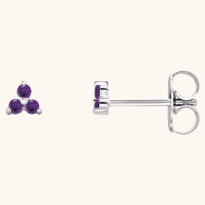 Gemstone Earrings purples