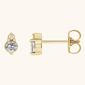 14K Earrings Natural Sapphires