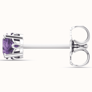 Gold Earrings purple