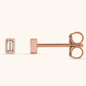 white Lab-Grown Diamond Earrings