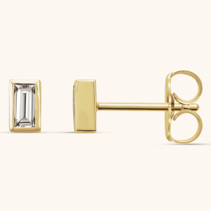 white Lab-Grown Diamond Earrings