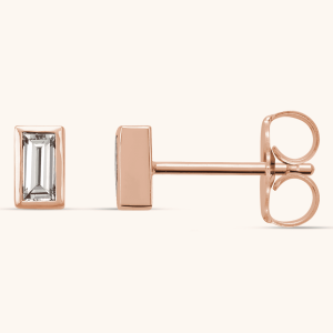 white Lab-Grown Diamond Earrings