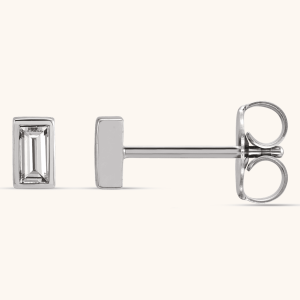 white Lab-Grown Diamond Earrings