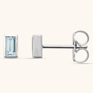 blue Lab-Grown Diamond Earrings