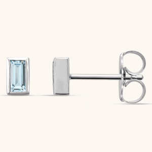 blue Lab-Grown Diamond Earrings