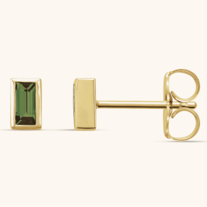 green Lab-Grown Diamond Earrings