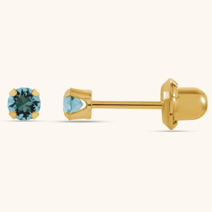 Inverness Birthstone Stud Piercing Earrings