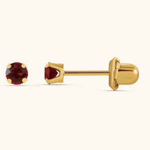 Inverness Birthstone Stud Piercing Earrings