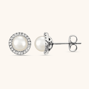 Diamond Earrings white