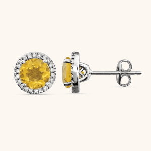Diamond Earrings yellow