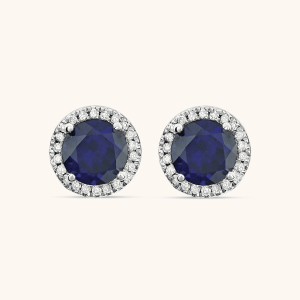 Diamond Earrings blue