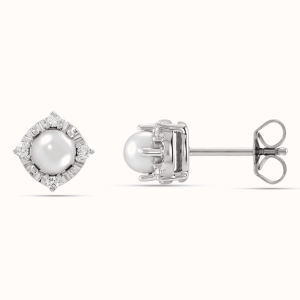 Diamond Halo Earrings