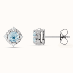 Diamond Halo Earrings