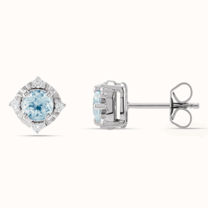 Diamond Halo Earrings