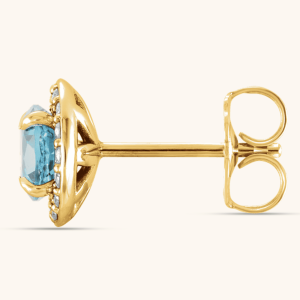 Natural Diamond Earrings blue